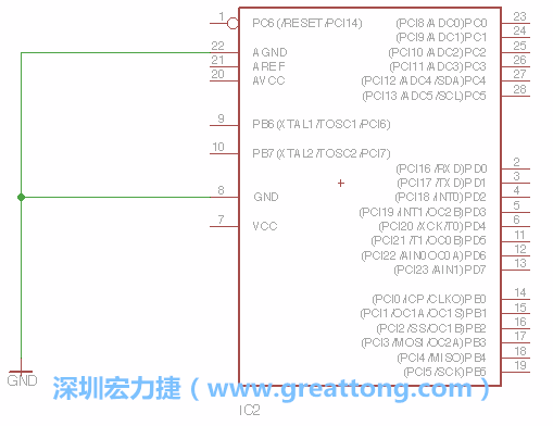 排針的用途是連接微控制器的輸出和輸入，它提供了一個平臺給焊線和針腳。