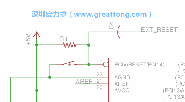 很多PCB設計者的設計不符合人體工學，他們使用很小的按鈕、不方便的元件配置和難以解讀的標簽，千萬不要變成這樣！這次我們的設計有一個大小合適的重置按鈕（reset button）和可以清楚辨認是否已經接上電源的LED指示燈。